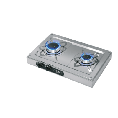 Gaskomfoor opbouw, branders: 1x klein/1x medium, 440x290x90mm - 487513 72dpi - 487513