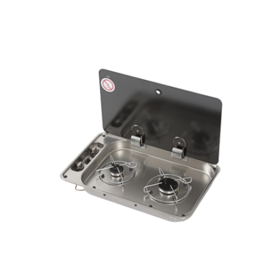 Gaskomfoor met afdekplaat, branders: 1x klein/1x medium - 487576 new 72dpi - 487576