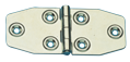 RVS Scharnier, 102x45mm, &Oslash;5mm - 491500 1 - 491500