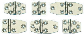 RVS Scharnier, 102x45mm, &Oslash;5mm - 491500 72dpi - 491500