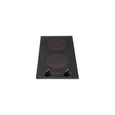 Kenyon Keramische Kookplaat Draaiknop, 10A/240V - 2400W  2 x &Oslash;16.5cm - 497071 1 - 497071
