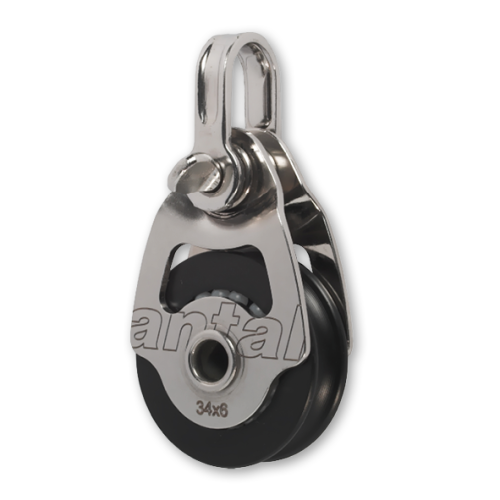Antal Niro 316 Mini Bl&ouml;cke Serie 34x6, Kugelgelagert, Double Bl&ouml;cke - 5400303 - 5400303