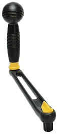 Aluminium winchhandel, L=200mm, gewicht 0,46kg, lock-in met ball grip - 542012 1 - 542012