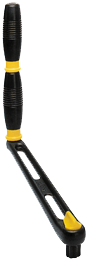 Aluminium winchhandel, L=250mm, gewicht 0,54kg, double grip - 542023 - 542023