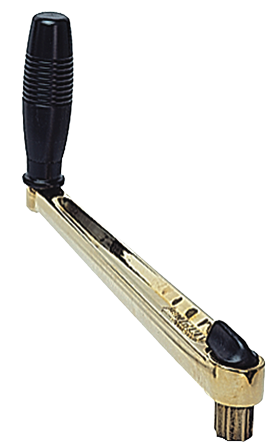 Polished-Bronze Winch Handle 'Classic', L=250mm, Weight 1,4kg, Single Grip - 542031 bg - 542031/BG