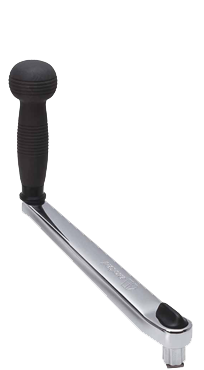 Verchroomde winchhandel, L=250mm, gewicht 1,46kg, lock-in met ball grip - 542032 1 - 542032
