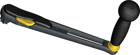 Antal  winchhandel 'Speedylock', L=250mm, gewicht 0,53kg, ball grip - 542122 1 - 542122