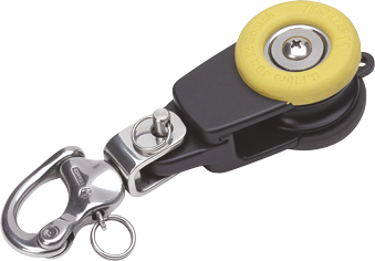 Antal Aluminium snatch blocks met rubber bescherming