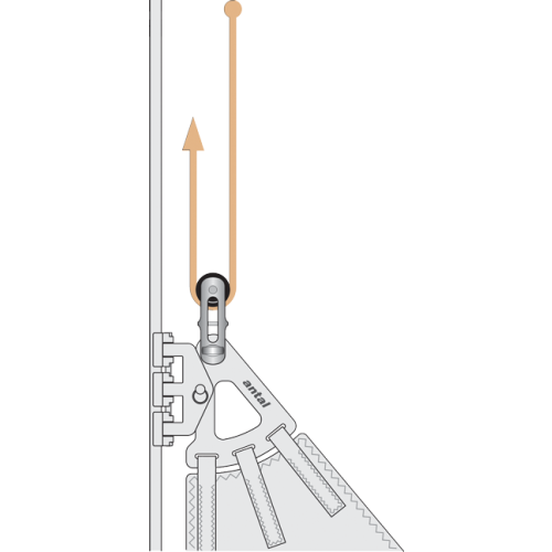 Antal RVS 'Nitronic 50' Twin Halyard block, lijn &Oslash;10-12mm, SWL 2200kg - 54h030 01 72dpi - 54H030