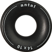 Antal Aluminium Low Friction Ring, D1=14mm, D2=35mm, &Oslash;=10mm, T=15mm, Arbeitslast 1600kg - 54r1410 72dpi - 54R1410
