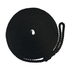 Polypropyleen gevlochten landvast met oogsplits, &Oslash;14mm, L=10000mm, zwart - 60080451 4 - 61410001
