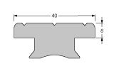 Antal Aluminium/Niro Genuaschlitten 40x8, Mit Rolle, 160x60x142mm, Arbeitslast 3800kg - 623492 02 72dpi - 623492