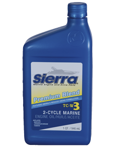 Sierra Motorolie Blue Premium TC3-W3, 946ml, voor outboards 2-takt - 641895002 72dpi - 641895002