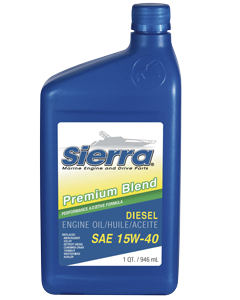 Sierra Motorolie 15W-40, API CL-4, 946ml, voor dieselmotoren - 641895532 72dpi - 641895532