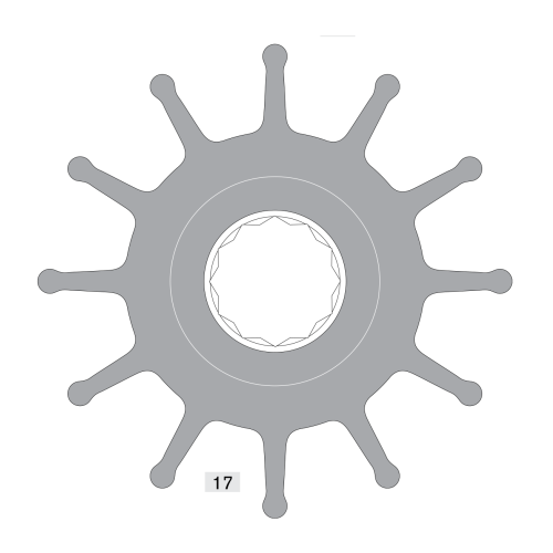 Johnson Pump Impeller 814B - 6609814b 72dpi - 6609814B