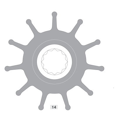 Johnson Pump Impeller 819B-9 - 6609819b 9 72dpi - 6609819B-9