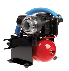 Johnson Pump Aqua Jet Uno waterdruksysteem WPS 3.5, 12V/100W, 13l/min, max. 2.8bar, stalen tank 2l - 66101340801 72dpi - 66101340801