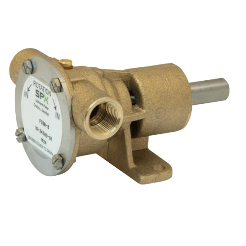 Johnson Pump Self-Priming Bronze Impeller Pump F35b-8, 20.5l/Min, 3/8" Inner Thread, Base Mount/Pulley-Transmission - 66102456901 - 66102456901