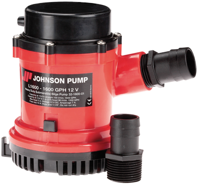 Johnson Pump L-serie bilgepomp L1600, 12V/7A, 100l/min, slangaansluiting 1-1/8" & 1-1/4" - 6632160001 72dpi500x500x0 - 6632160001