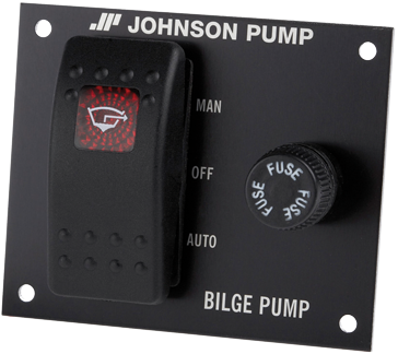 Johnson Pump Bilgepompschakelaar, 12V, 3-posities, 76x55mm, inbouwdiepte 40mm, met interne verlichting - 66341224 72dpi500x500x0 - 66341224
