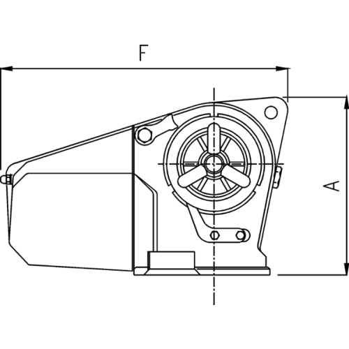 Lofrans windlasses Ankerlier horizontaal, model 'Cayman 88', 10mm, 12V, 1000W, met verhaalkop - 70928 02 72dpi - 70930