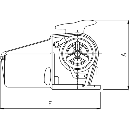 Lofrans Windlasses Windlass Horizontal, Model 'Tigres', 10mm, Din766, 24v, 1500w, With Drum - 71040 01 72dpi - 71040