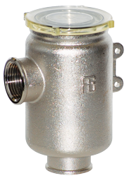 allpa Messing-Vernikkelde Koelwaterfilters met RVS 316 zeef