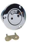 Dekvuldop messing verchroomd 'Fuel', 1-1/2" inwendige draad - 9001173 1 - 9001173