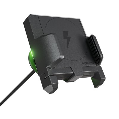 AquaAmp 915X-SS Verticale slanke klemhouder met LED, 15W Qi2, sterke magneet - 900711348 - 900711348