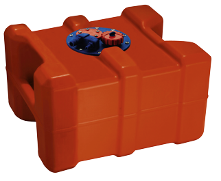 Kunststoff Aussenbordmotortank 40l, Mit Flanschplatte Und Griffen - 9008040 - 9008040