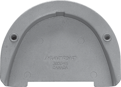 Aluminium anode Volvo Penta sterndrive, transom plate voor SX-drive (OEM 3855411) - 9017031a - 9017031A