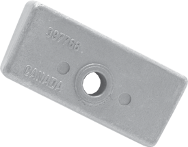 Zink anode OMC/Johnson/Evinrude, Block (OEM 398331) - 9017088 - 9017088
