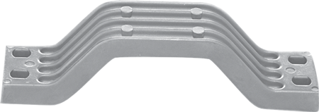 Magnesium anode Yamaha outboard, handle bar (OEM 6G5-45251-01) - 9017106m - 9017106M