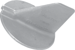 Zink anode Yamaha outboard, skeg (OEM 6K1-45371-00) - 9017109 - 9017109