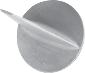 Zink anode Suzuki outboard, standard skeg (OEM 55125-87D00) - 9017130 - 9017130
