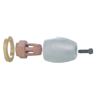 Propeller moer anode 3/4" NC10 compleet - 9017260 - 9017260