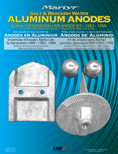 Zink anode kit, Alpha-1, Gen-I 1983-1990 - 9017504 - 9017504