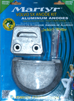 Aluminium anode kit, Volvo SX Drive - 9017512a - 9017512A