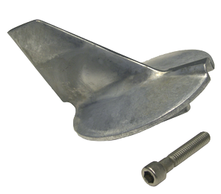 Yamaha Navalloy Trim Tab 200-250hp, 4 stroke anode - 9017694a - 9017694A