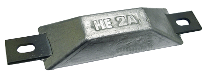 Navalloy European Style Hull Anode; 100x34mm - 9017702a - 9017702A