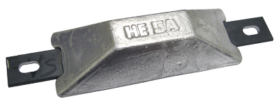 Navalloy European Style Hull Anode; 118x45mm - 9017703a - 9017703A