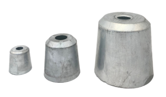 Propeller moer anode Aluminium voor schroefas &Oslash;35mm - 9017835a - 9017835A