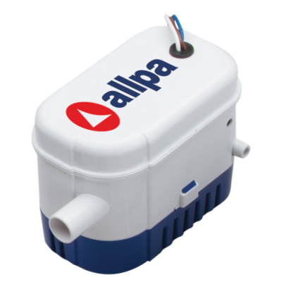 Bilgepomp met ge&iuml;ntegreerde vlotterschakelaar, 32l/min, 12V, 1.8A, &Oslash;19mm-slangaansluiting - 9018112 - 9018112