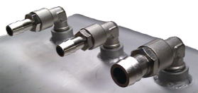 Kraftstofftank Niro 21l, 300x200x350mm Mit Geschwei&szlig;te Fittings - 9020002 2 - 9020002