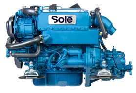 Sol&eacute; Scheepsdieselmotor Mini 44 met Technodrive keerkoppeling TMC260, R=2.88:1 - 9022045 2 - 9022045