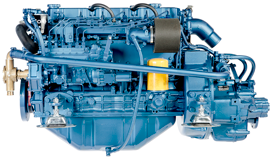 Sol&eacute; Scheepsdieselmotor SM-103 76 HP met Technodrive keerkoppeling TM93, R=2.09:1 - 9022190 2 - 9022190