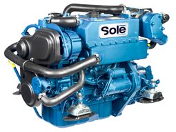 Sol&eacute; Scheepsdieselmotor Mini 55 TURBO met Technodrive keerkoppeling TMC260, R=2.00:1 - 9022200 2 - 9022200