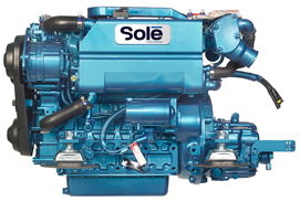 Sol&eacute; Scheepsdieselmotor SK-60 met Technodrive keerkoppeling TMC260, R=2:1 - 9022348 2 1 - 9022348