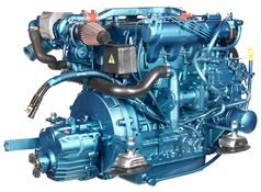 Sol&eacute; Scheepsdieselmotor SK-60 met Technodrive keerkoppeling TMC260, R=2:1 - 9022348 3 - 9022348