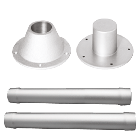 Aluminium tafelpoot set